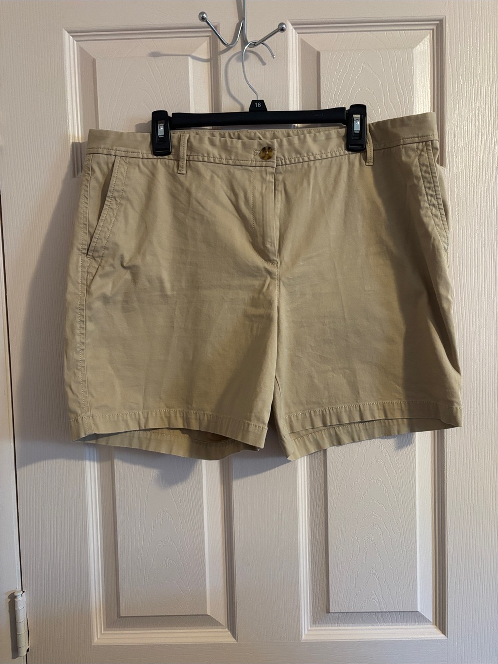 Talbots Beige Cotton Bermuda Shorts